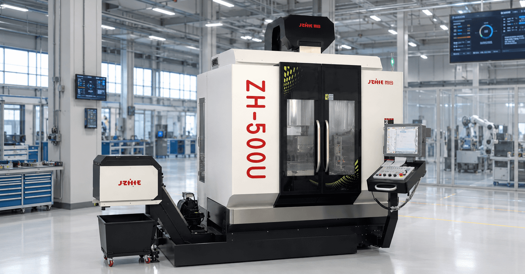 5-axis trunnion machining center for complex part production