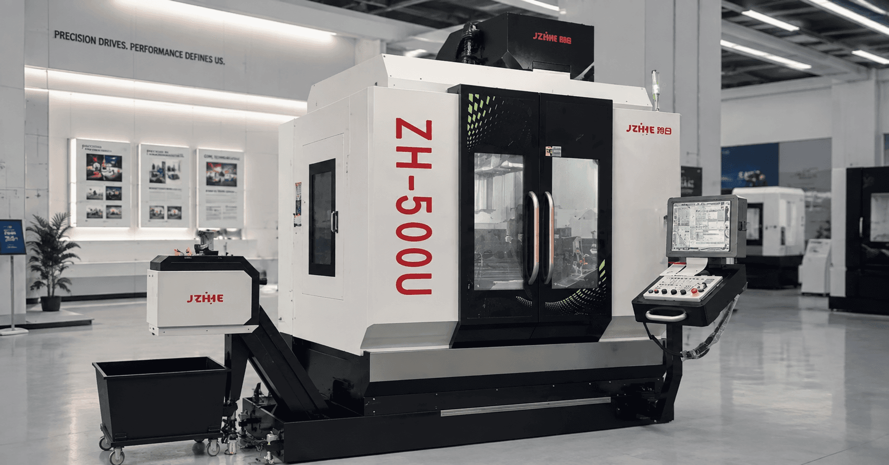 5-axis trunnion machining center for complex multi-surface parts