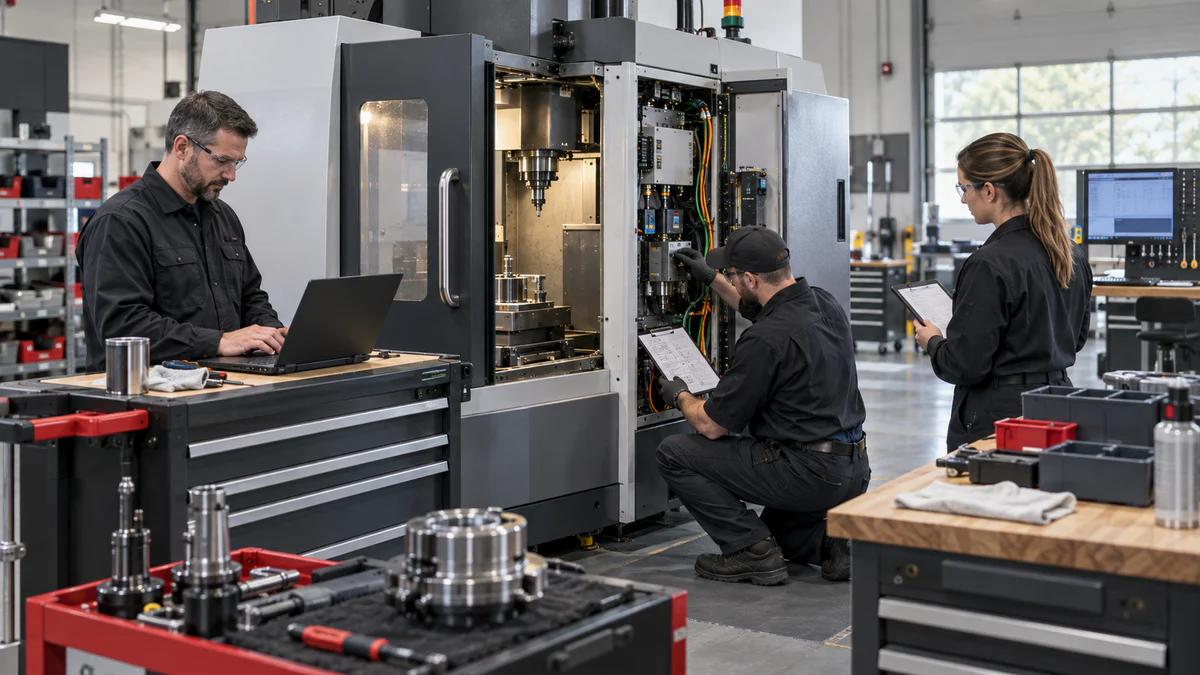 Before Territory Launch: A CNC Machining Center Distributor Service Drill